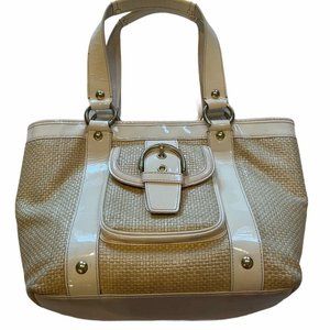 Coach Soho Straw Tote F11684
